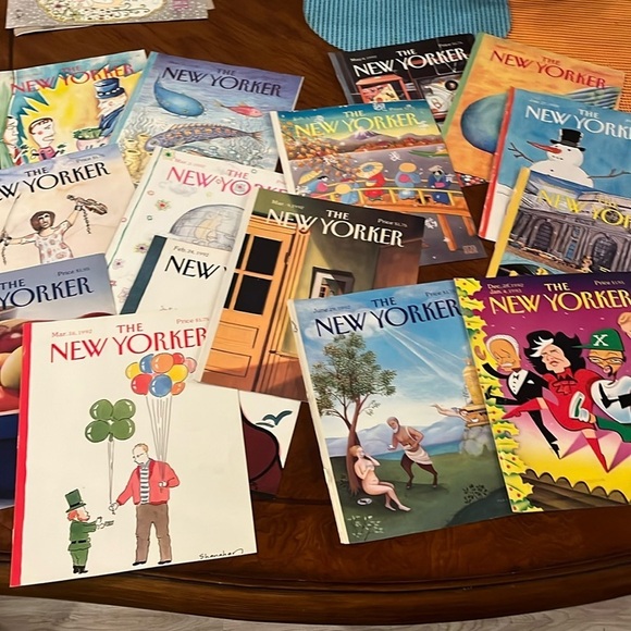 Vintage New Yorker Magazine Covers Only 1992 Set of 41 Artwork Frameable Gifts - Picture 1 of 6